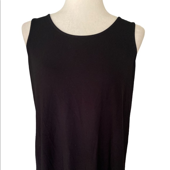 NWT Lilla P “The Black Dress” Tie Neck Cutout Bow Detail Tunic Dress - XL - Picture 4 of 13